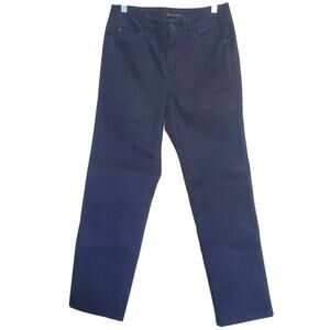 Massimo Dutti Straight Leg Jeans Dark Blue Mid Rise New 2(US) 34(EU) Retro Glam